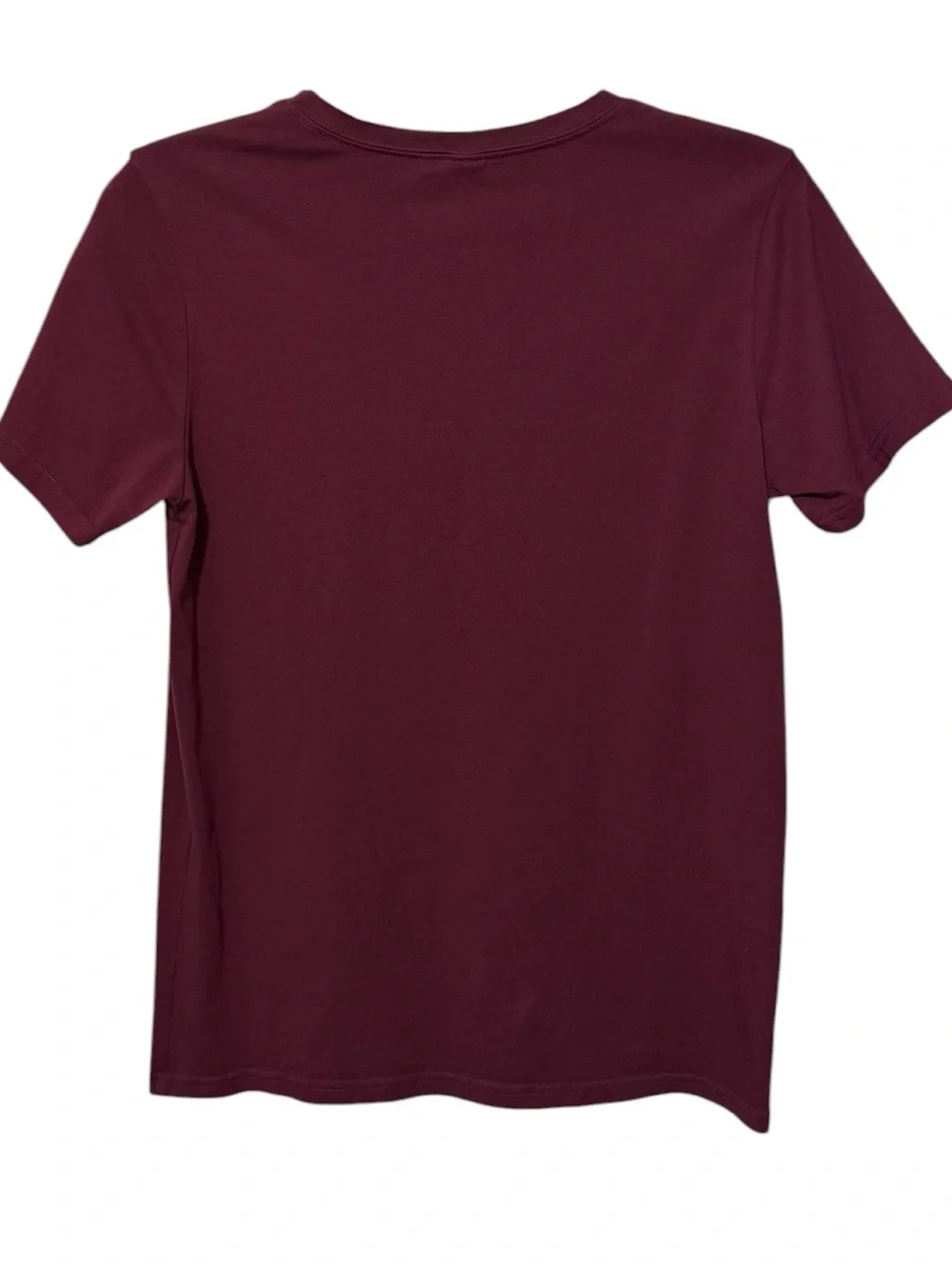 Dog Mom T-Shirt S 17.5” p2p Burgundy NWOT
